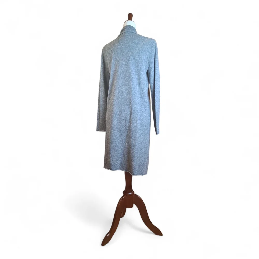 Neiman Marcus Women's Dark Grey Cashmere Open Cardigan M - Picture 2 of 3